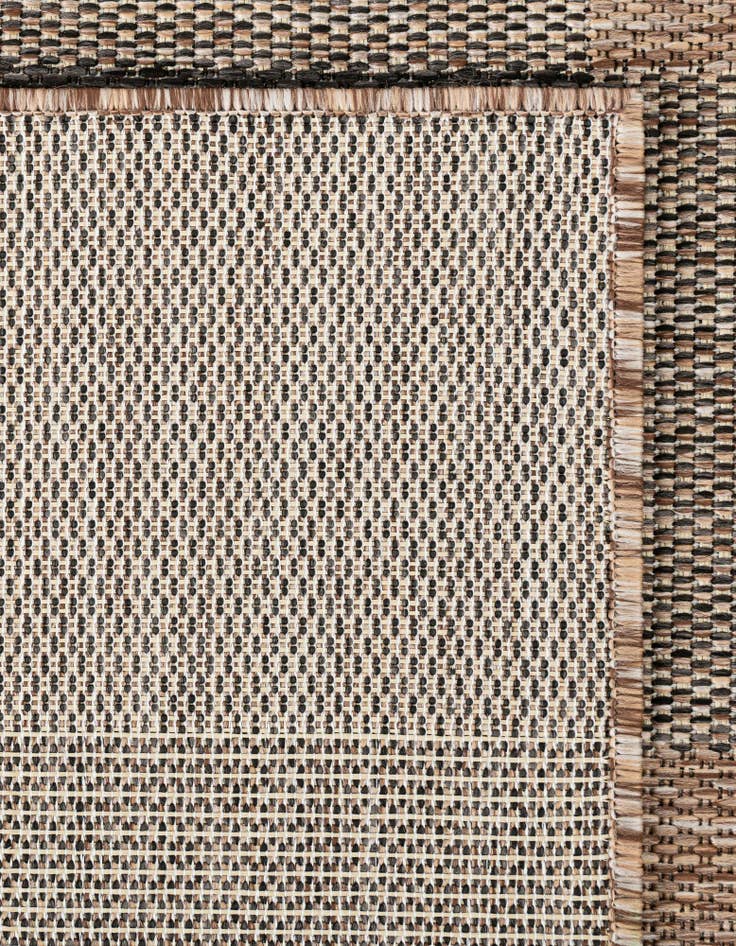 Detail image of 10' x 10'  Washable Checkered Indoor / Outdoor Square Rug