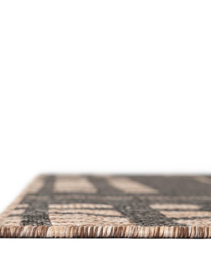 Detail image of 10' x 10' Easy-Clean Checkered Indoor / Outdoor Square Rug