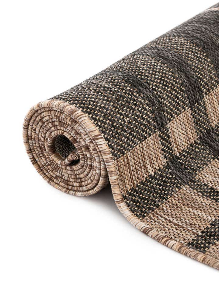 10' x 10' Easy-Clean Checkered Indoor / Outdoor Square Rug