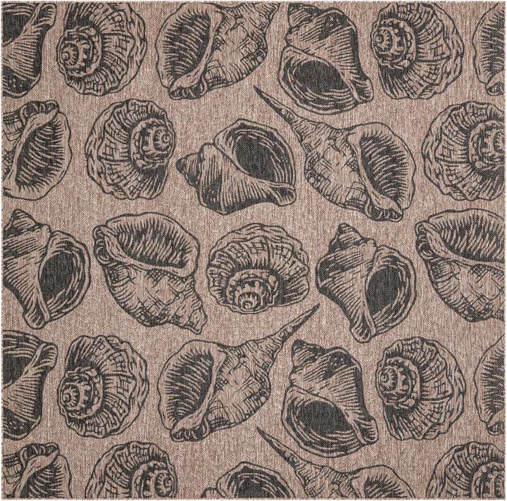 10' x 10' Easy-Clean Coastal Indoor / Outdoor Square Rug