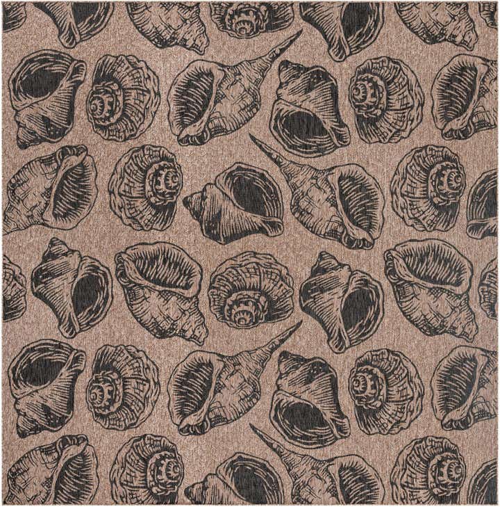 13' x 13' Easy-Clean Coastal Indoor / Outdoor Square Rug