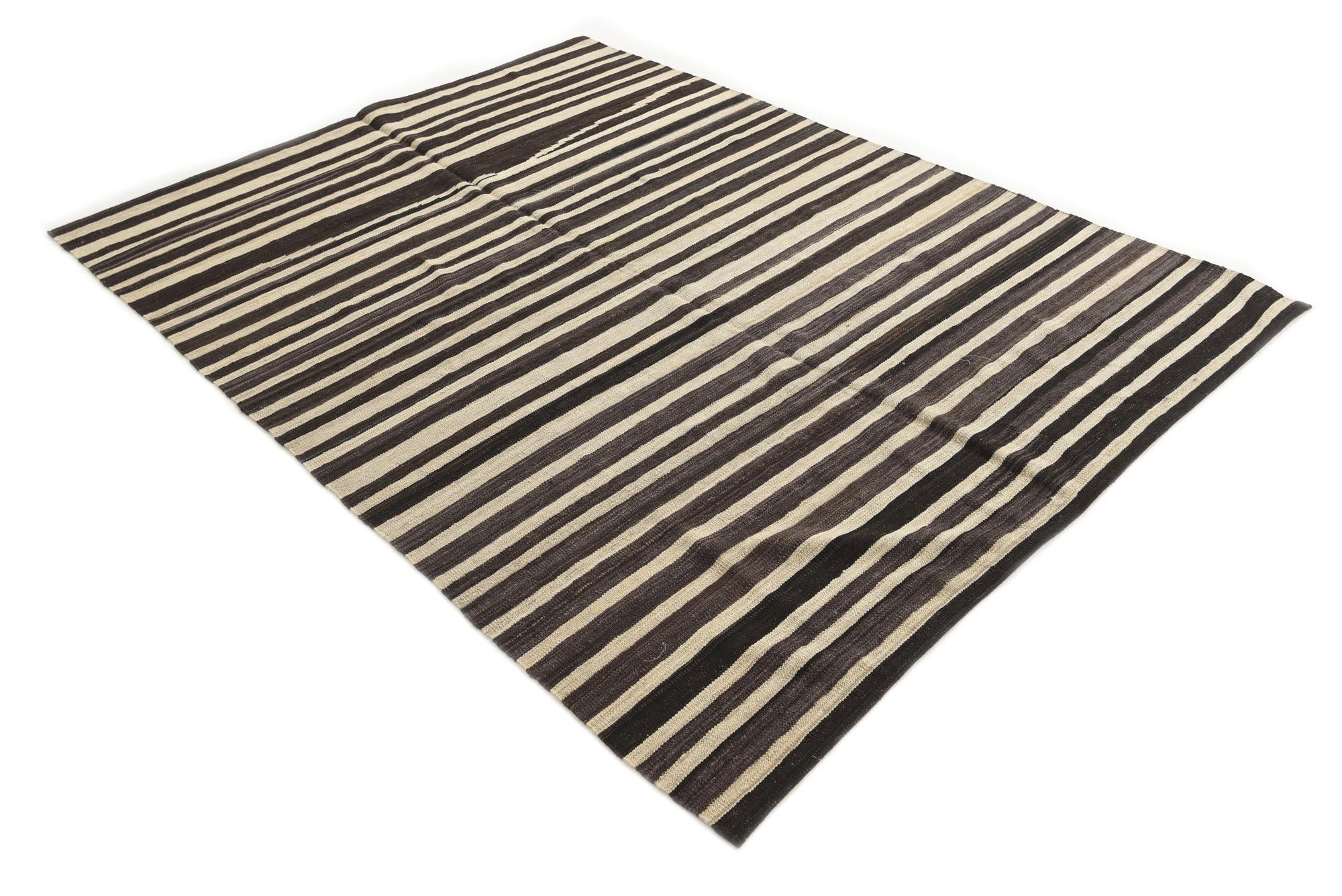 5' 10 x 8' Hand Woven Kilim Modern Wool Rug