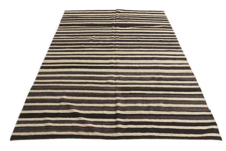 Detail image of 5' 10 x 8' Hand Woven Kilim Modern Wool Rug