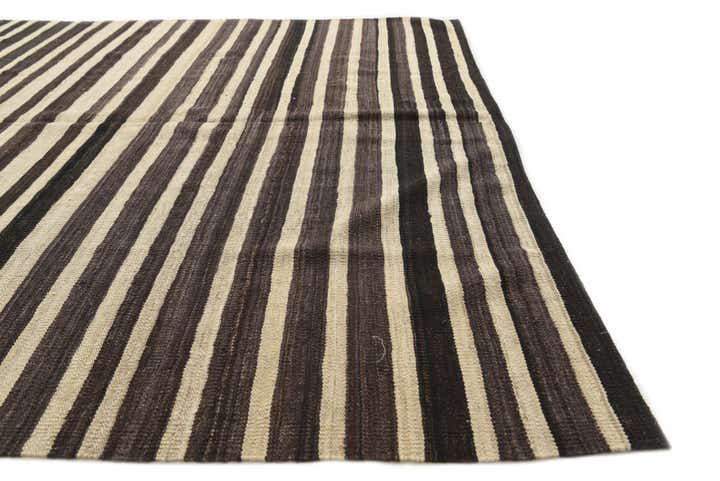 5' 10 x 8' Hand Woven Kilim Modern Wool Rug