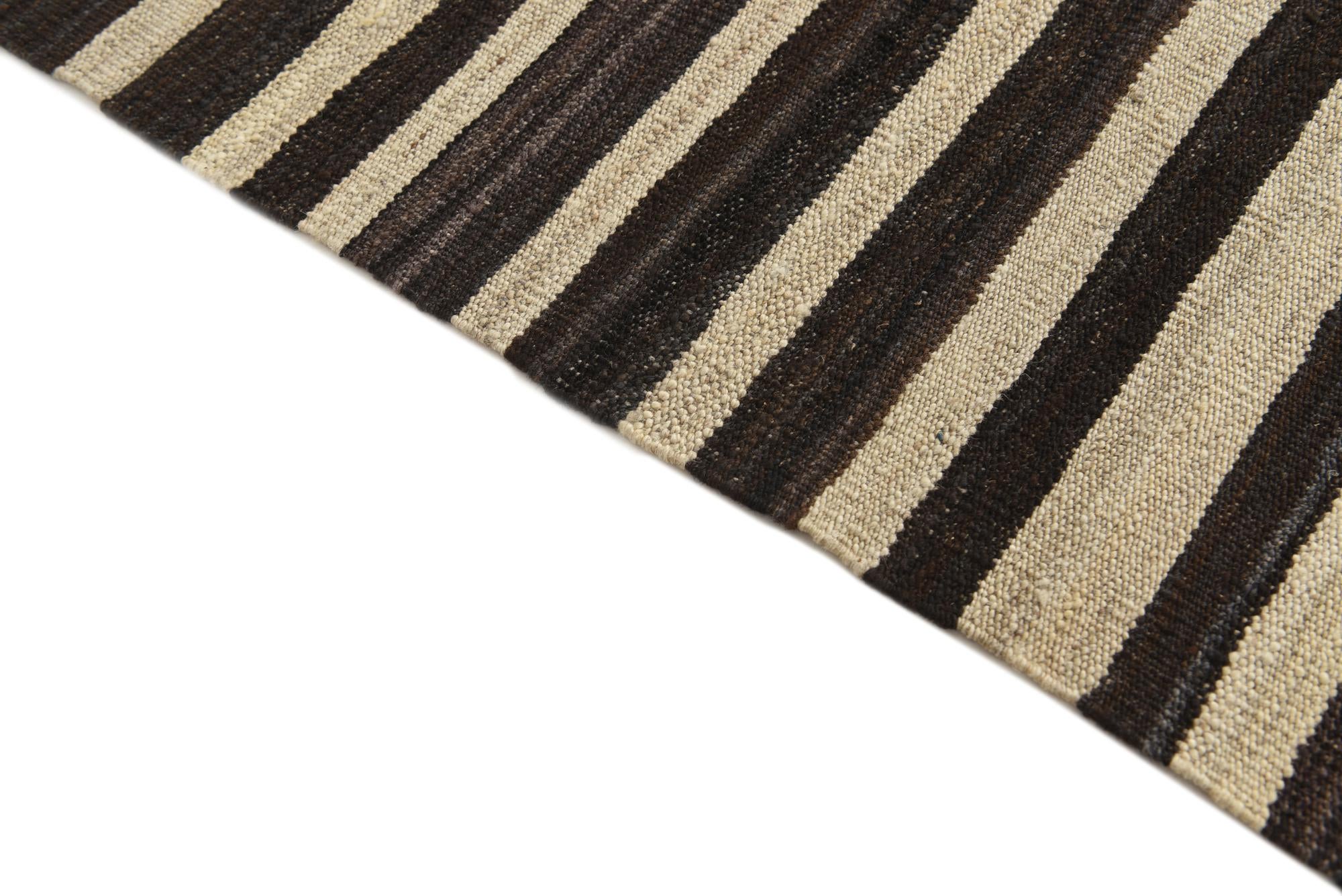 5' 10 x 8' Hand Woven Kilim Modern Wool Rug