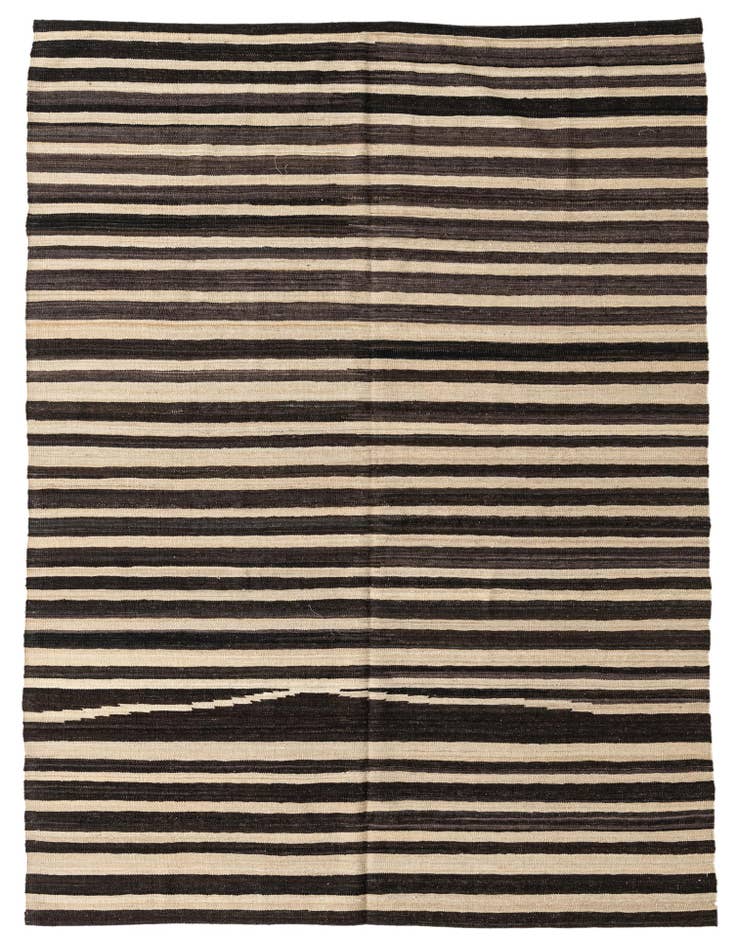 Detail image of 5' 10 x 8' Hand Woven Kilim Modern Wool Rug