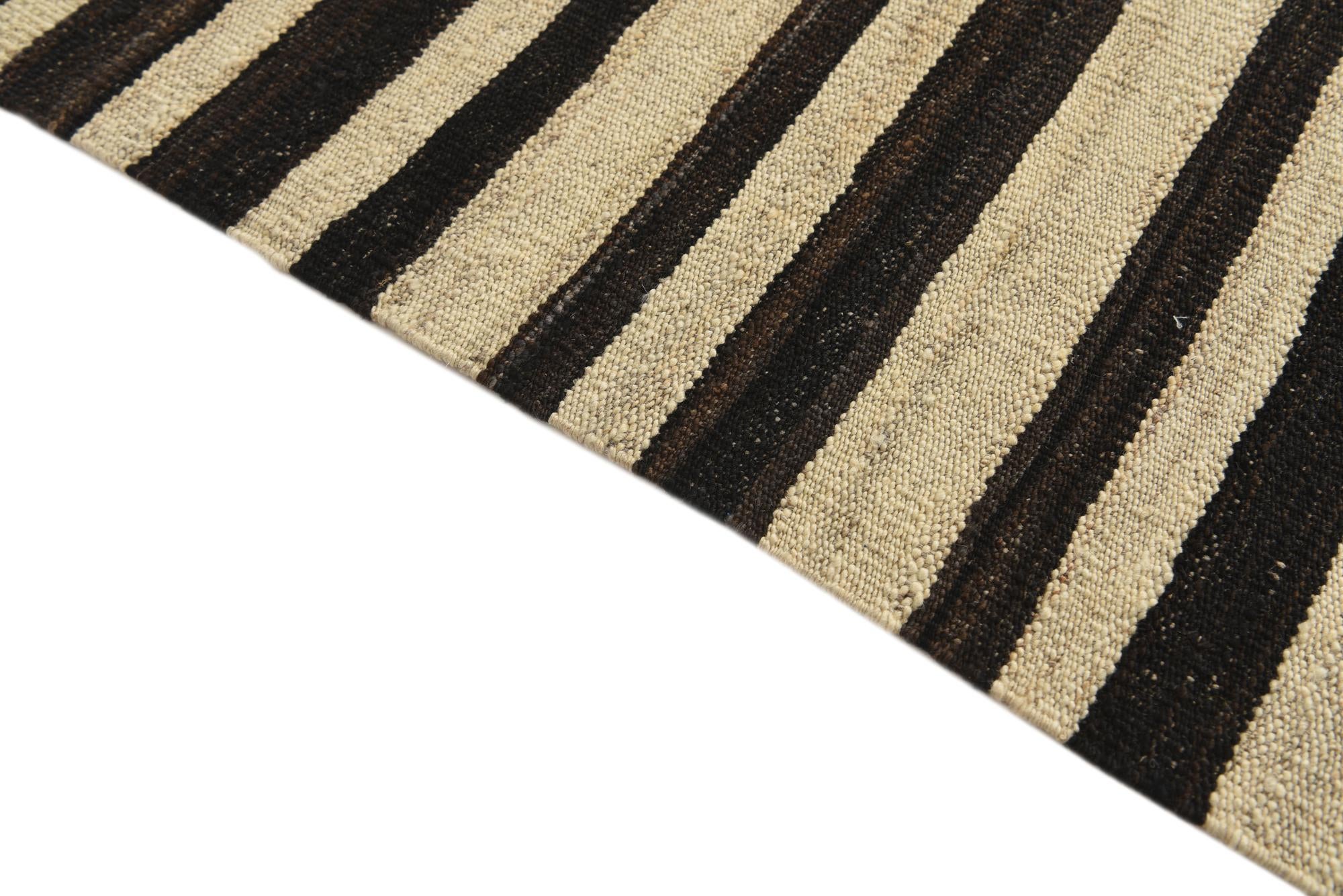 5' 10 x 8' Hand Woven Kilim Modern Wool Rug