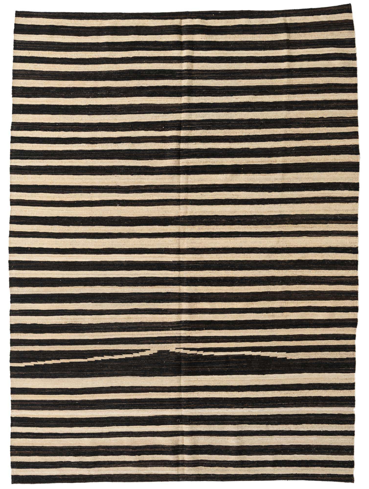5' 10 x 8' Hand Woven Kilim Modern Wool Rug