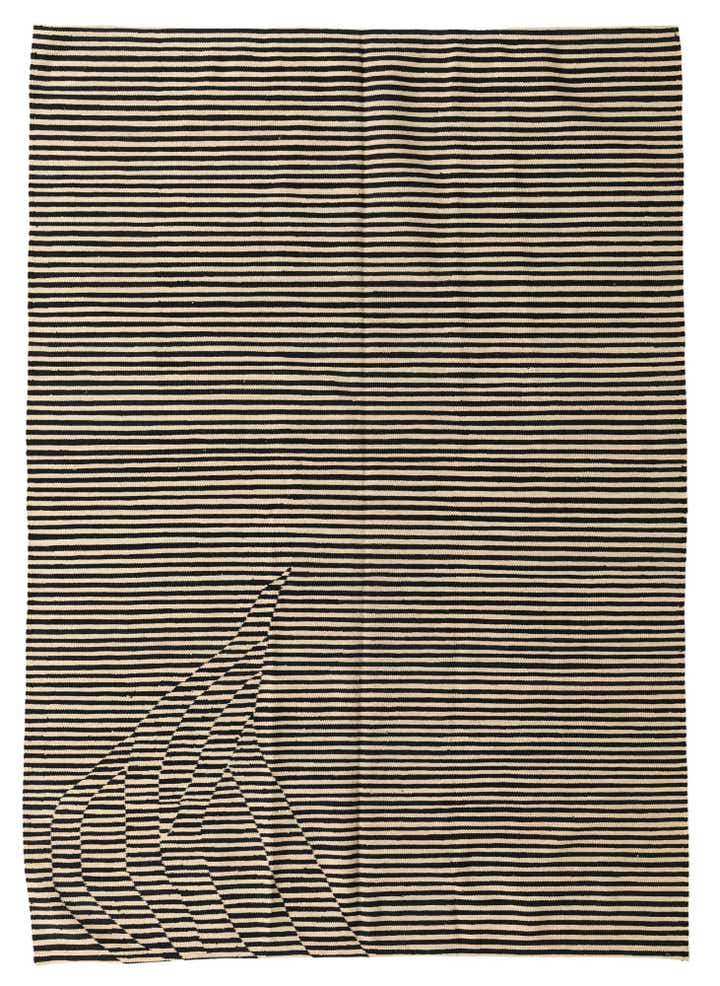 5' 7 x 7' 10 Hand Woven Kilim Modern Wool Rug