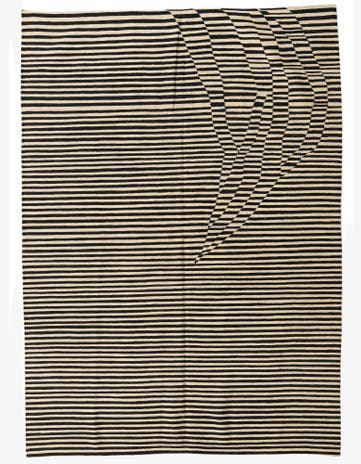 4' 7 x 7' 10 Hand Woven Kilim Modern Wool Rug