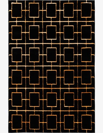 Black and Gold Marilyn Monroe™ Glam Deco Rug