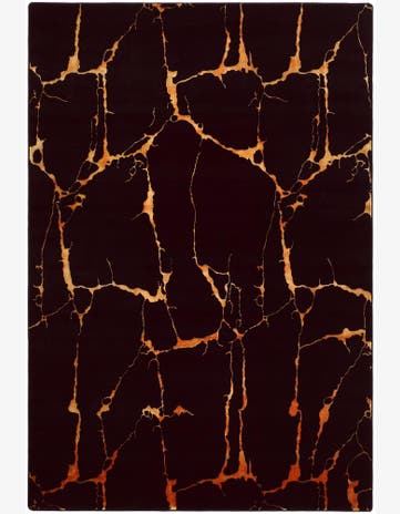 Black and Gold Vogue Geo Rug