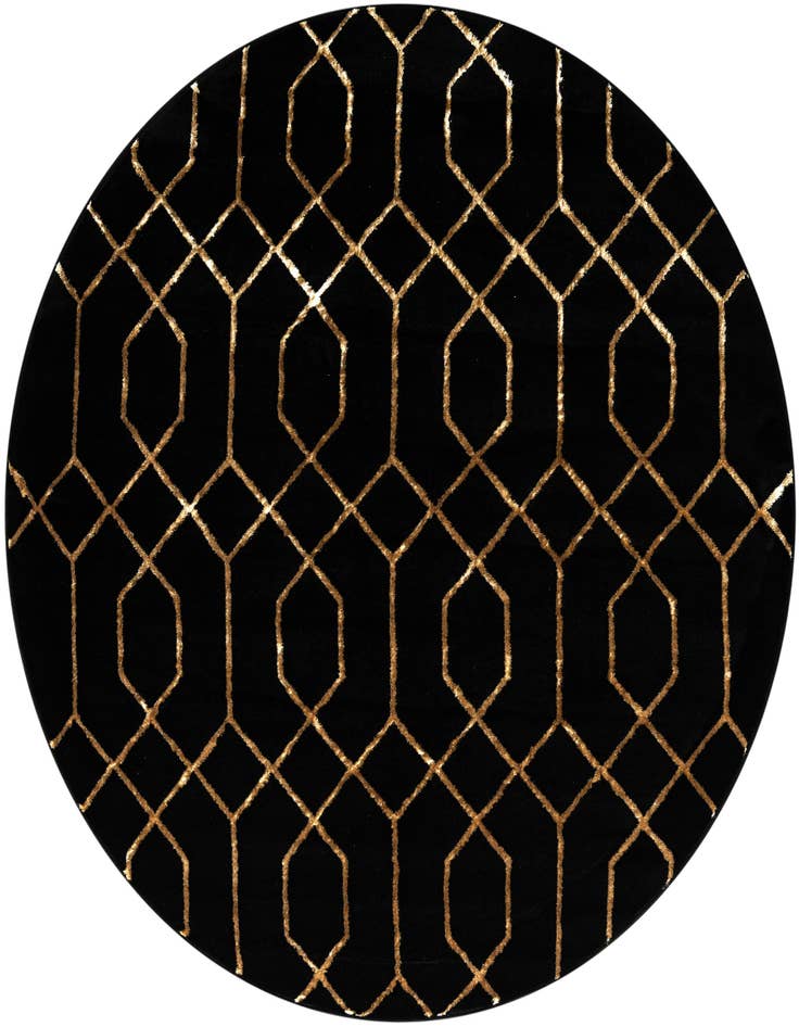 Detail image of 6' x 6' Marilyn Monroe™ Glam Trellis Round Rug