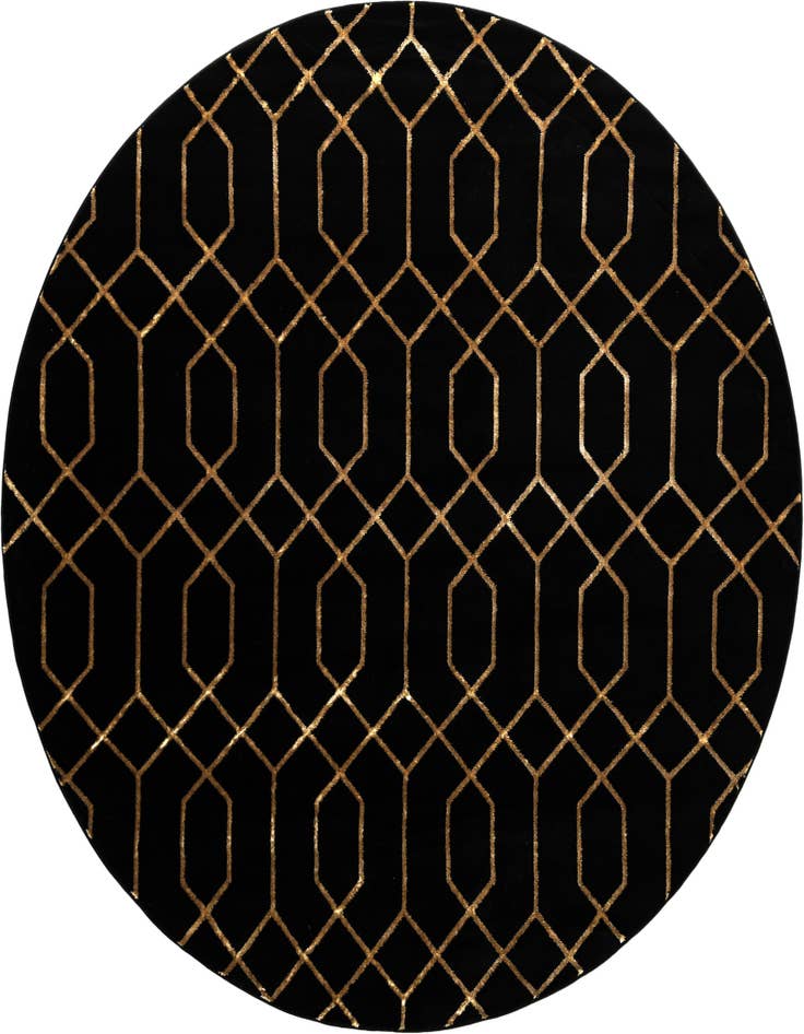 Detail image of 7' 10 x 7' 10 Marilyn Monroe™ Glam Trellis Round Rug