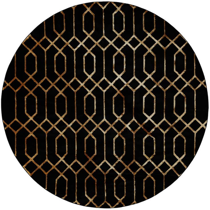 Detail image of 10' x 10' Marilyn Monroe™ Glam Trellis Round Rug
