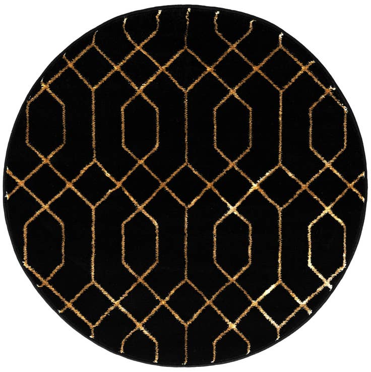 Detail image of 3' x 3' Marilyn Monroe™ Glam Trellis Round Rug