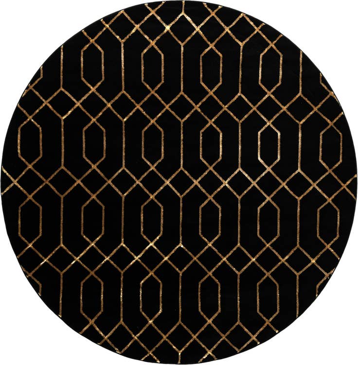 Detail image of 7' 10 x 7' 10 Marilyn Monroe™ Glam Trellis Round Rug