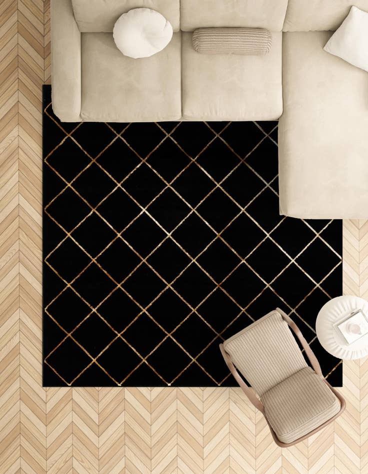 Detail image of 10' x 10' Vogue Geo Square Rug