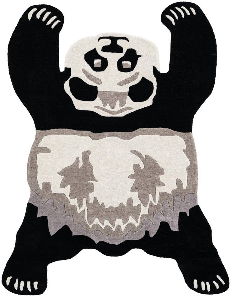 Detail image of 4' 1 x 6' 1 Playtime Kids Wool Freeform Rug