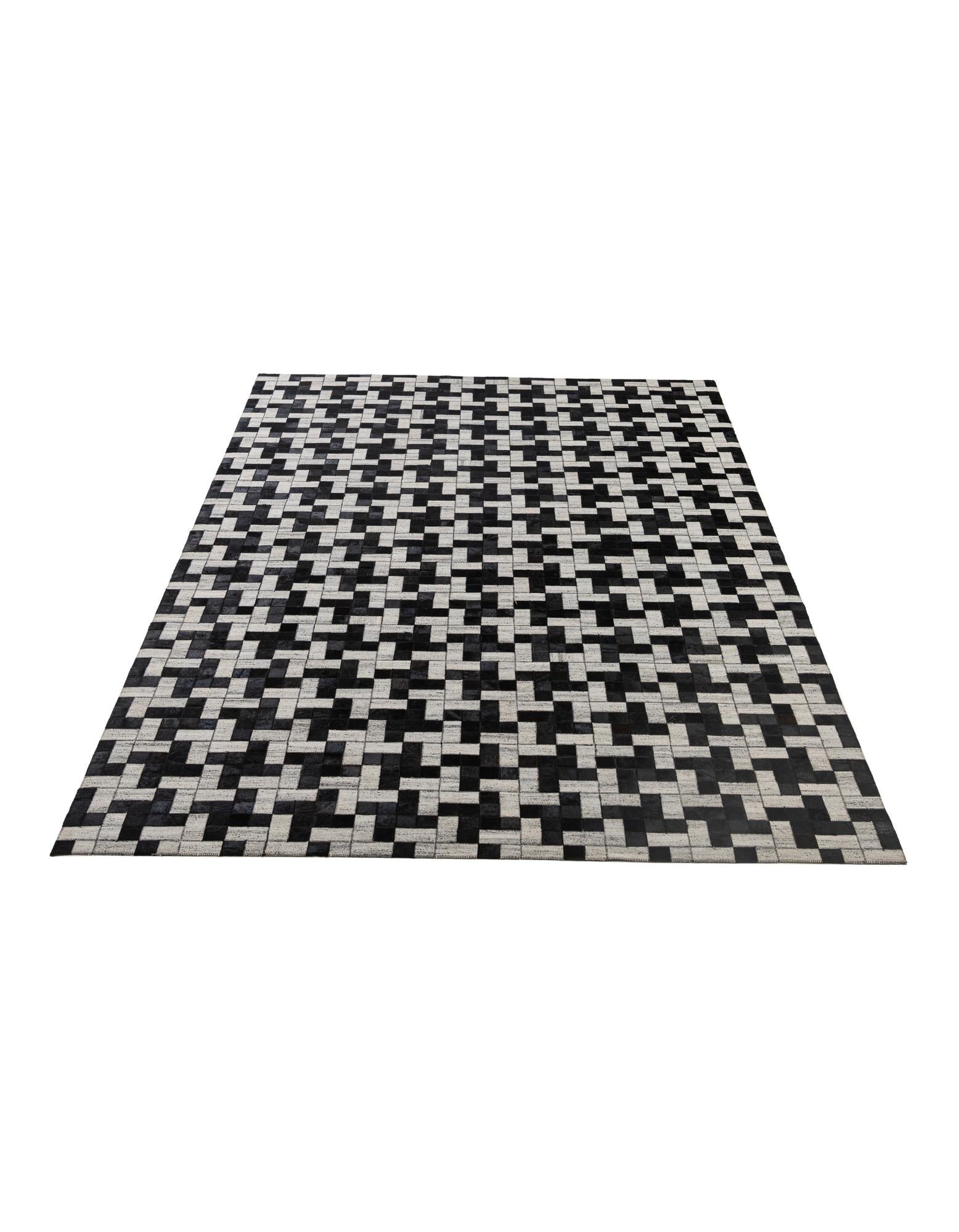 5' 2 x 8' 1 Cowhide - Patchwork Rug