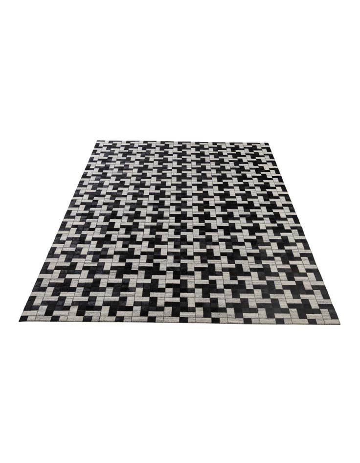 Detail image of 5' 2 x 8' 1 Cowhide - Patchwork Rug