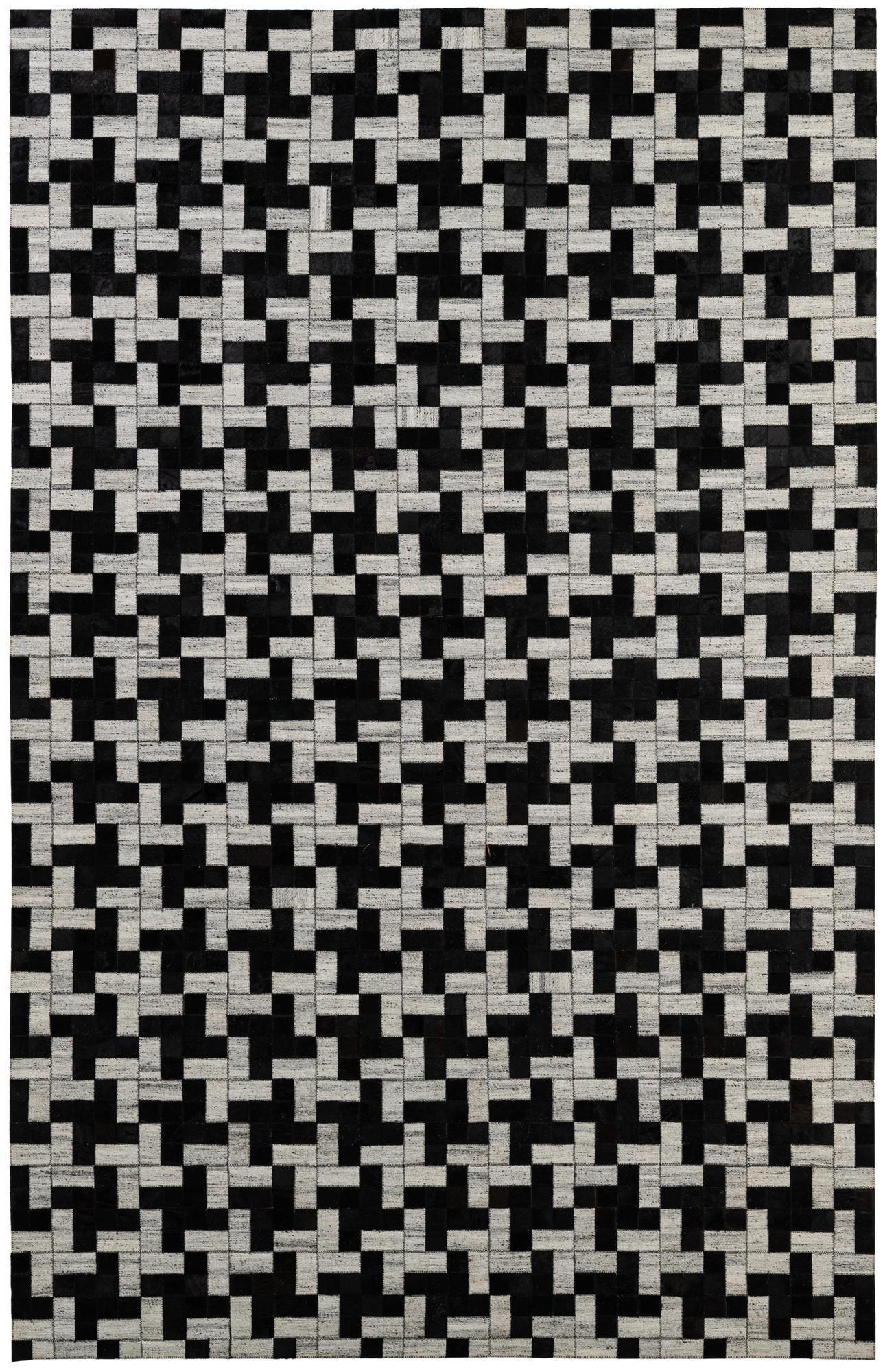 5' 2 x 8' 1 Cowhide - Patchwork Rug