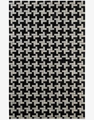 5' 2 x 8' 1 Cowhide - Patchwork Rug