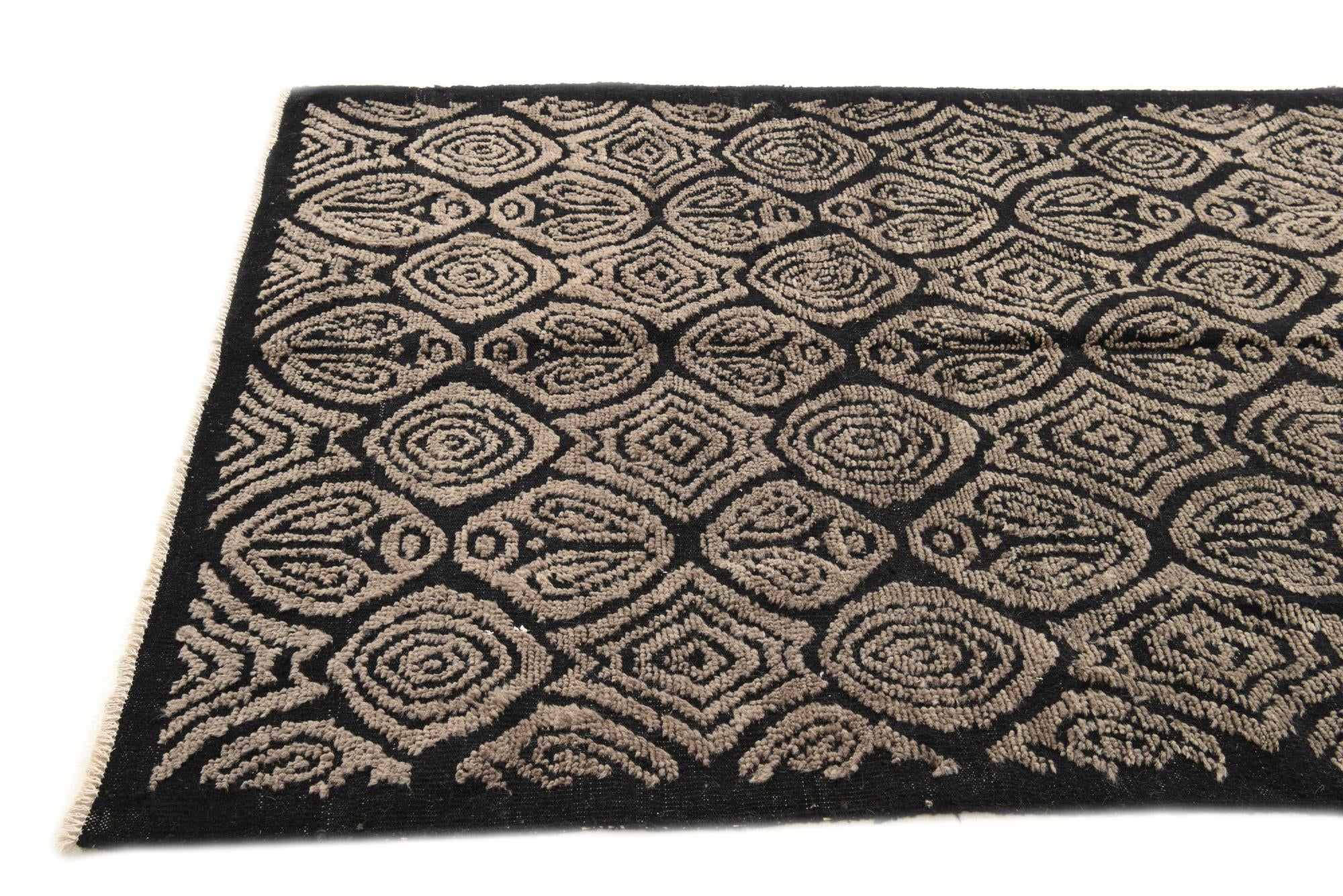5' 4 x 9' 11 Hand Knotted Darya Wool Rug