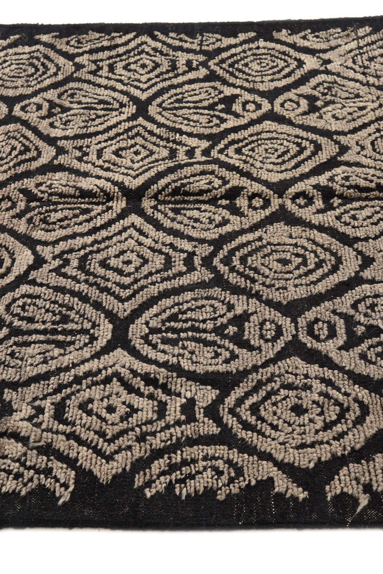 5' 4 x 9' 11 Hand Knotted Darya Wool Rug
