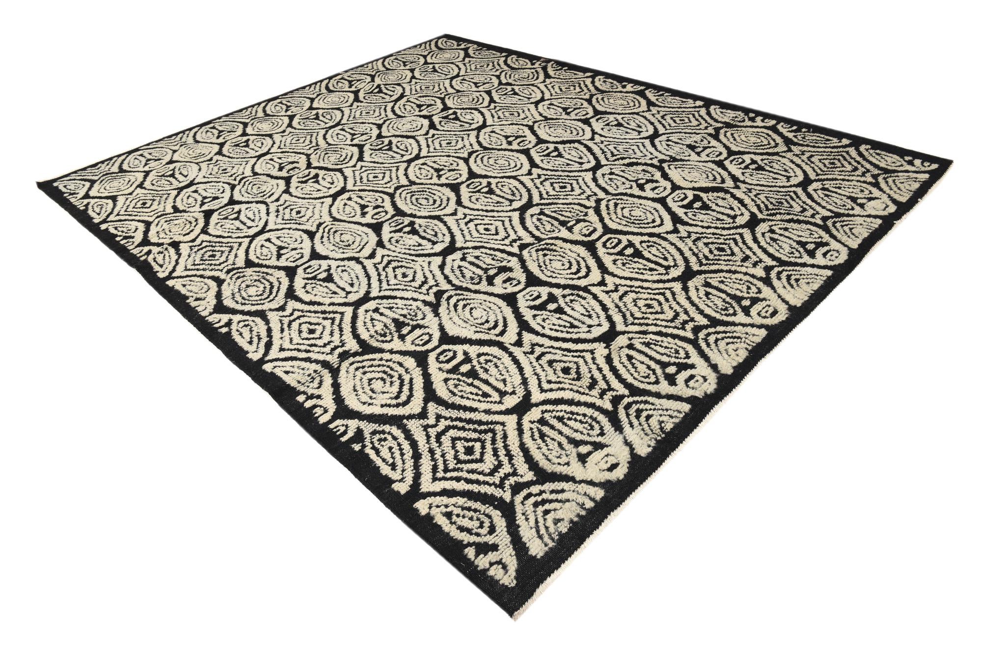 8' 6 x 10' 5 Hand Knotted Darya Wool Rug