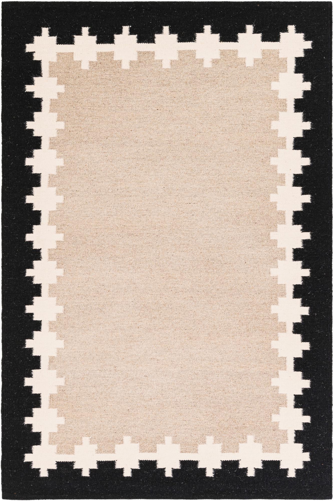 4' 1 x 6' 1 Hand Woven Kilim Wool Rug