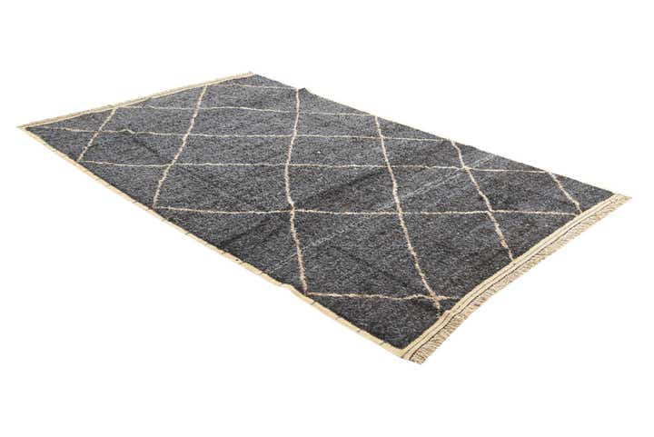 6' 2 x 9' 3 Hand Knotted Moroccan Wool Rug