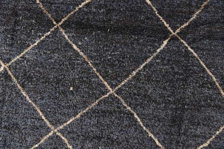 6' 2 x 9' 3 Hand Knotted Moroccan Wool Rug