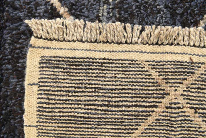 6' 2 x 9' 3 Hand Knotted Moroccan Wool Rug