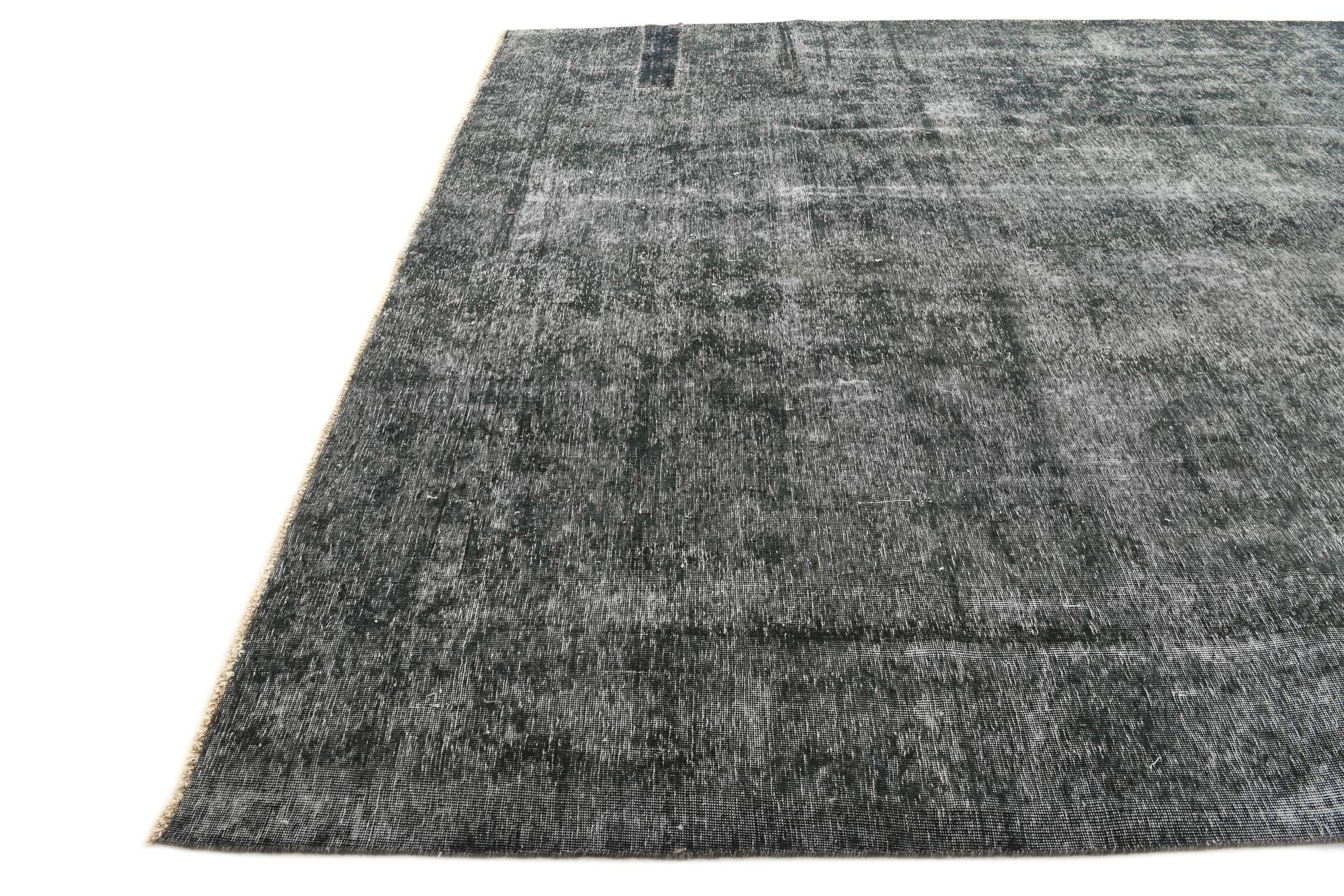 9' 7 x 11' 10 Hand Knotted Ultra Vintage Persian Wool Rug