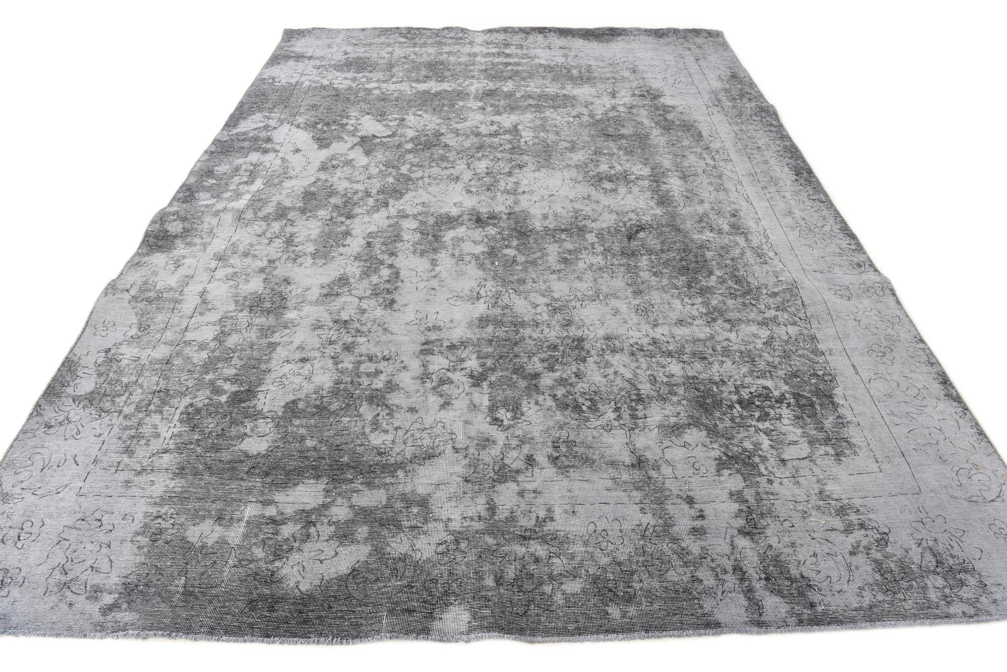 8' 9 x 12' Hand Knotted Ultra Vintage Persian Wool Rug