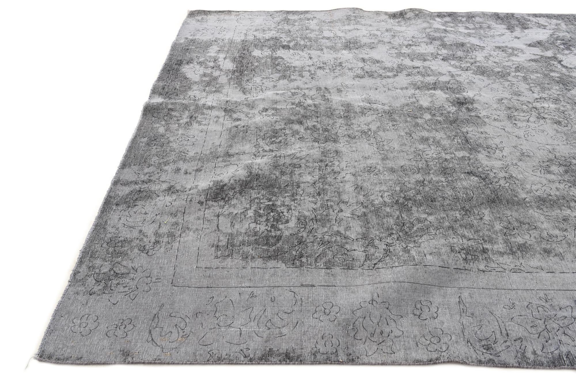 8' 9 x 12' Hand Knotted Ultra Vintage Persian Wool Rug
