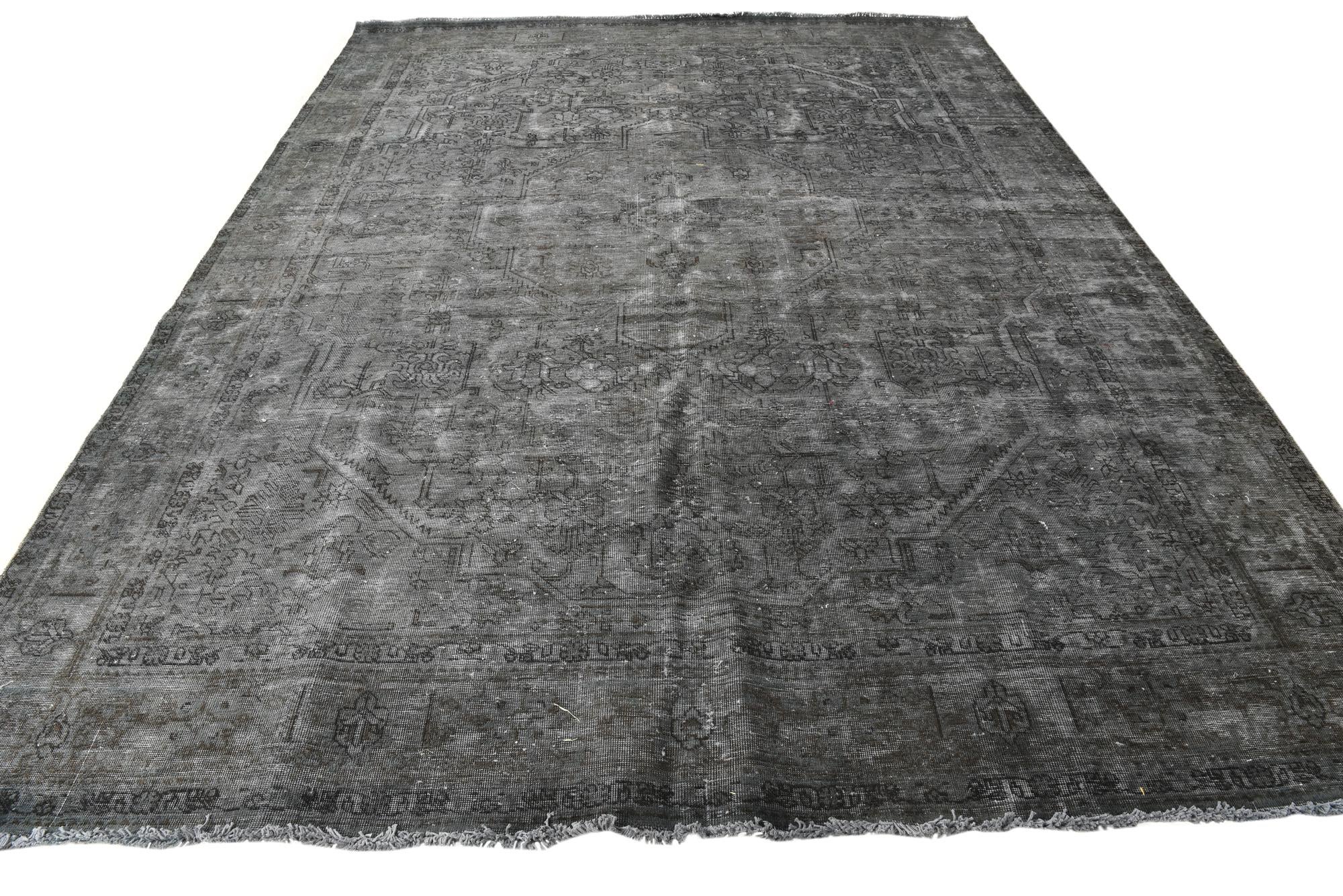 9' 5 x 12' 9 Hand Knotted Ultra Vintage Persian Wool Rug