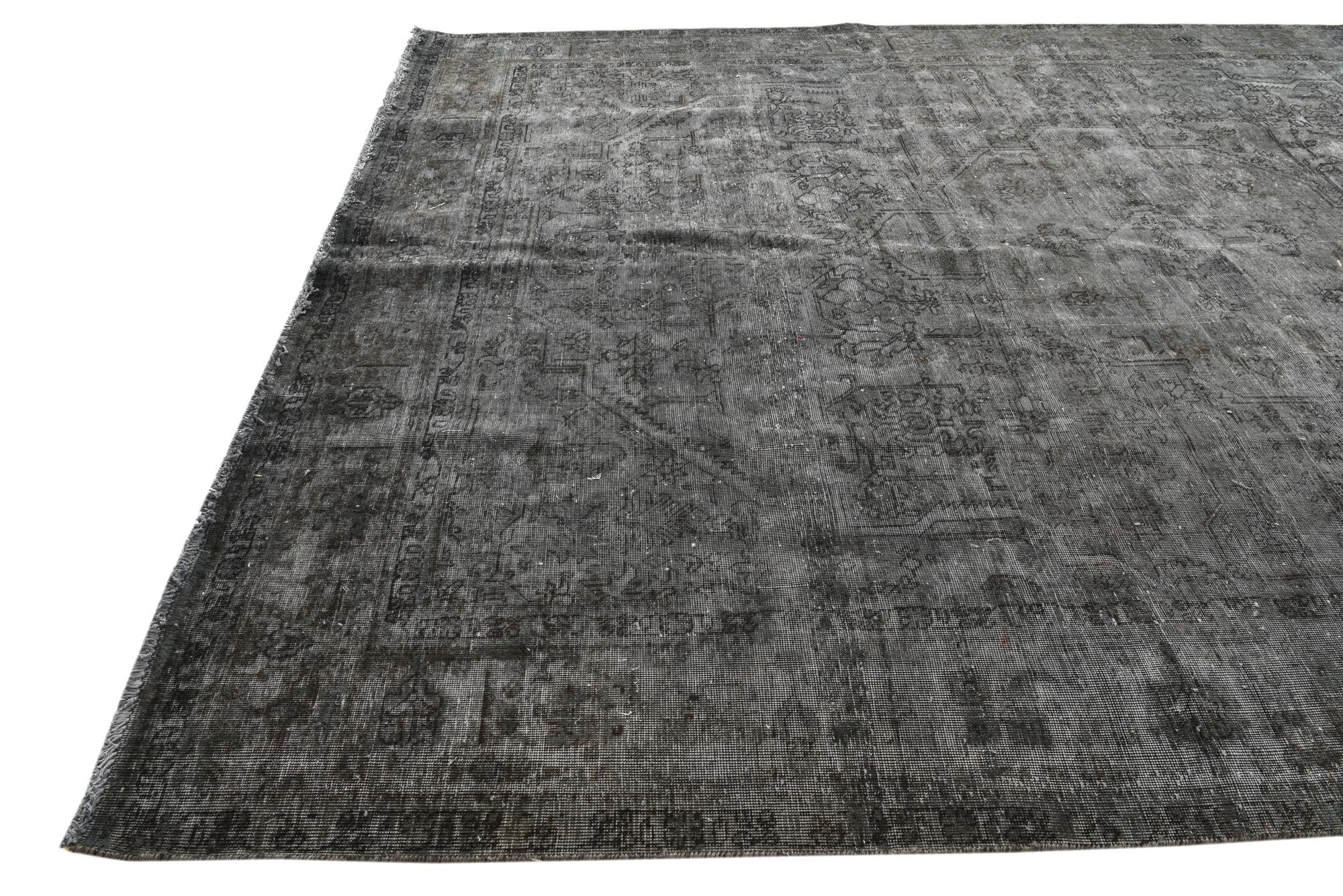 9' 5 x 12' 9 Hand Knotted Ultra Vintage Persian Wool Rug