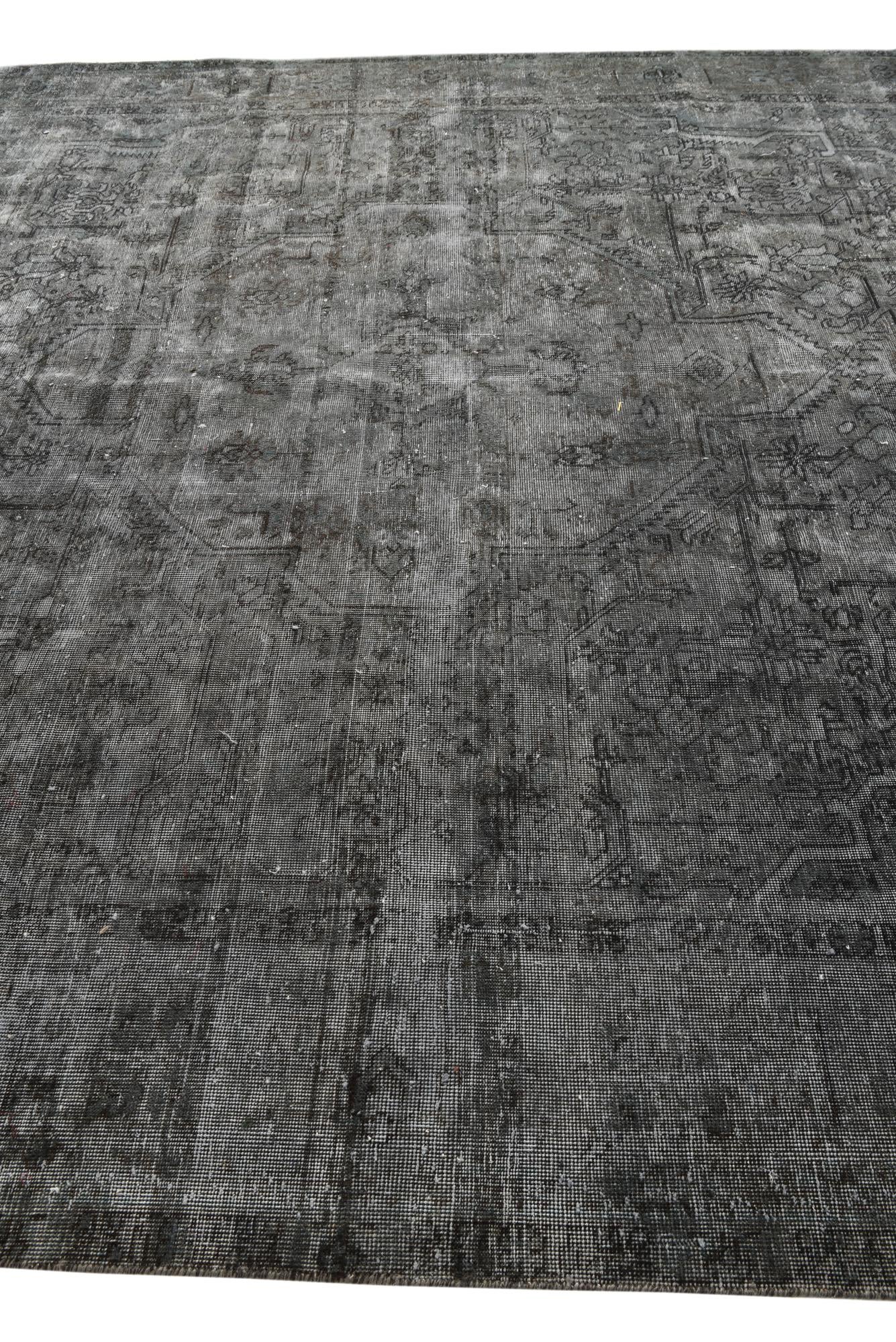 9' 5 x 12' 9 Hand Knotted Ultra Vintage Persian Wool Rug