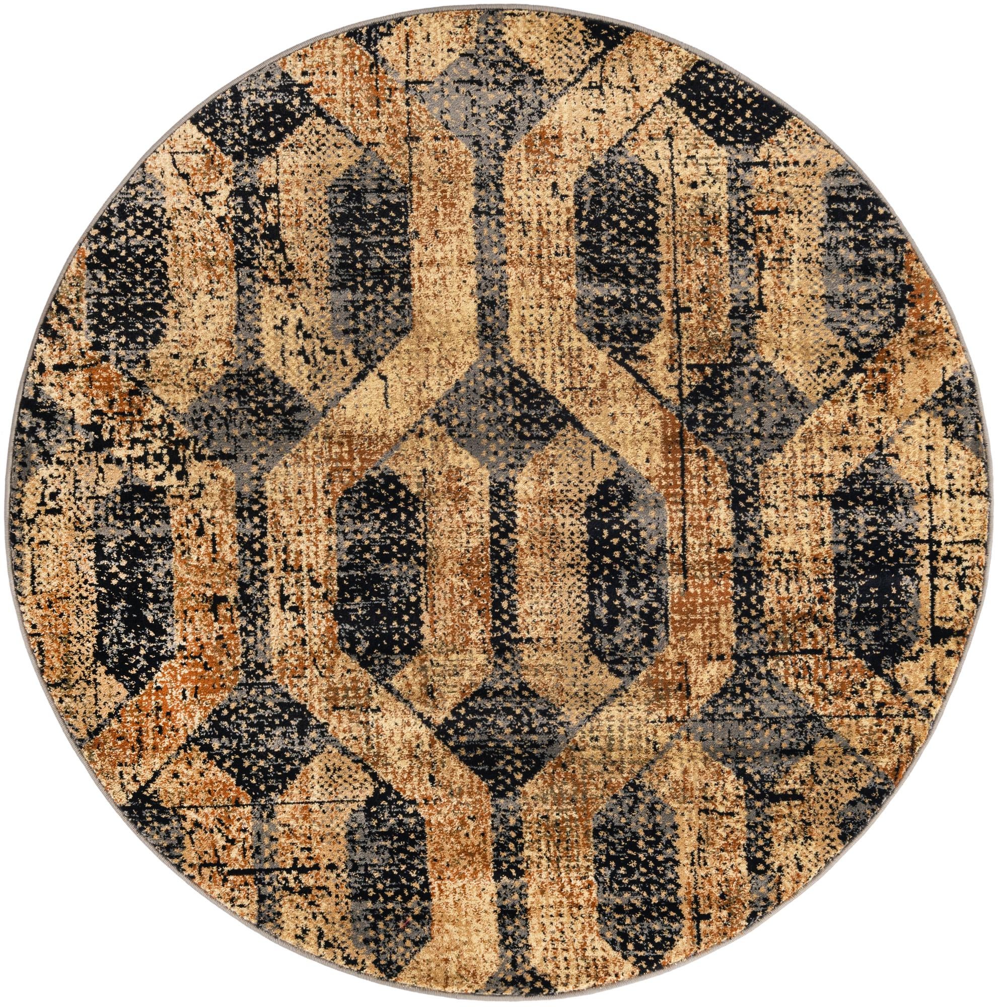5' 3 x 5' 3 Saturn Round Rug