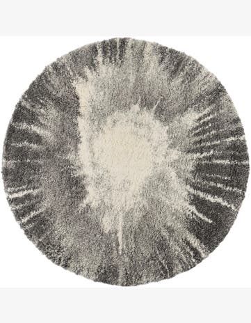 5' 3 x 5' 3 Soft Touch Shag Round Rug