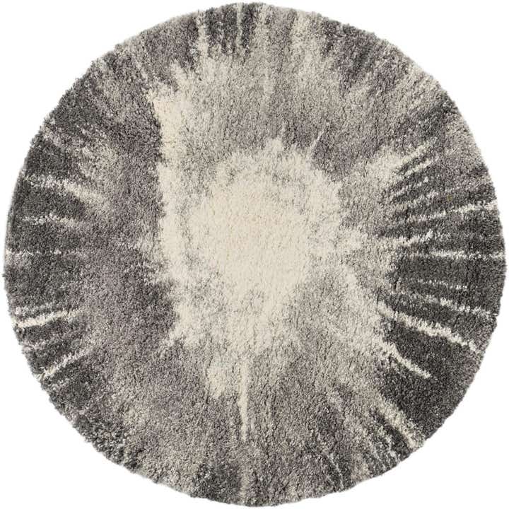 5' 3 x 5' 3 Soft Touch Shag Round Rug