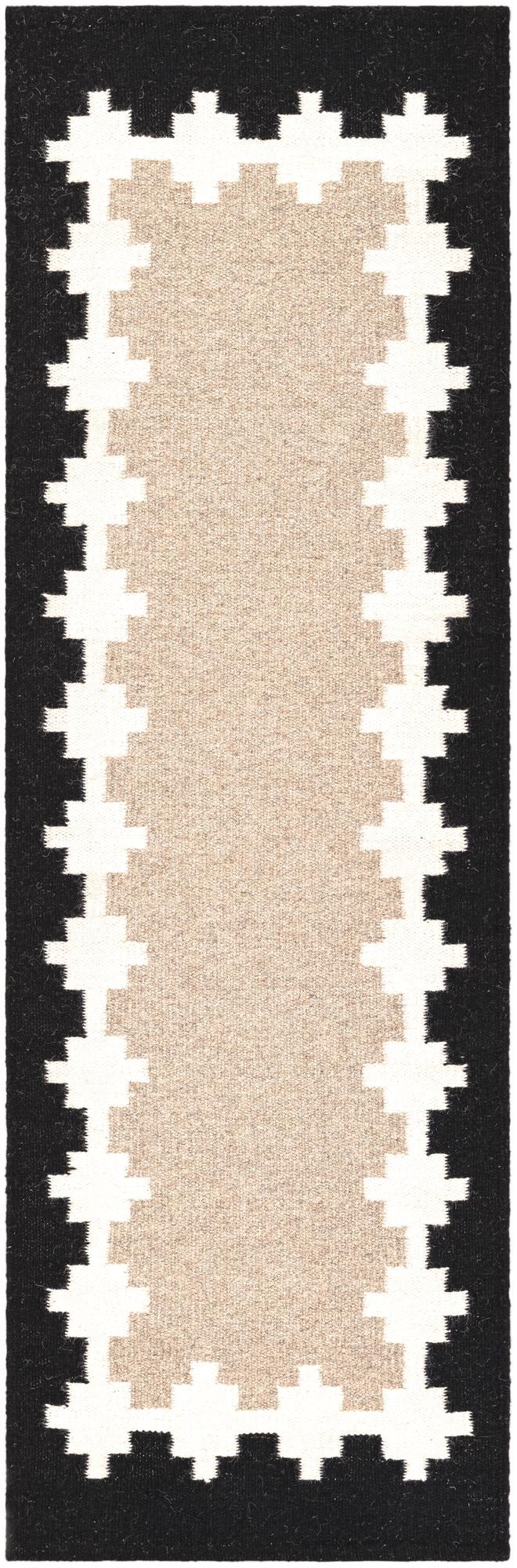 2' x 6' 1 Hand Woven Kilim Wool Runner Rug