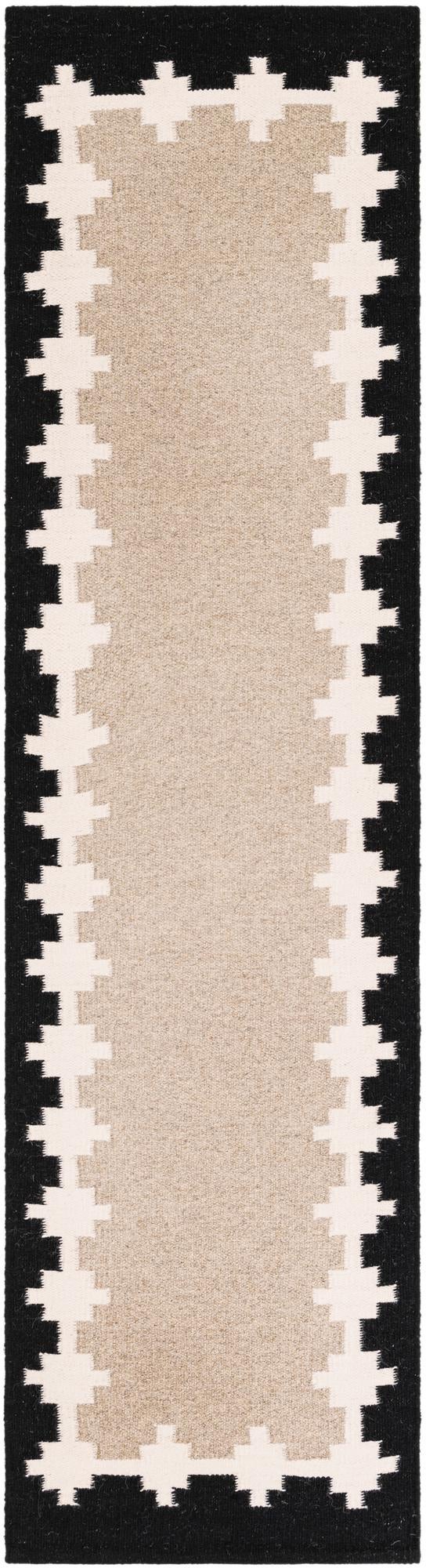 2' x 8' Hand Woven Kilim Wool Runner Rug