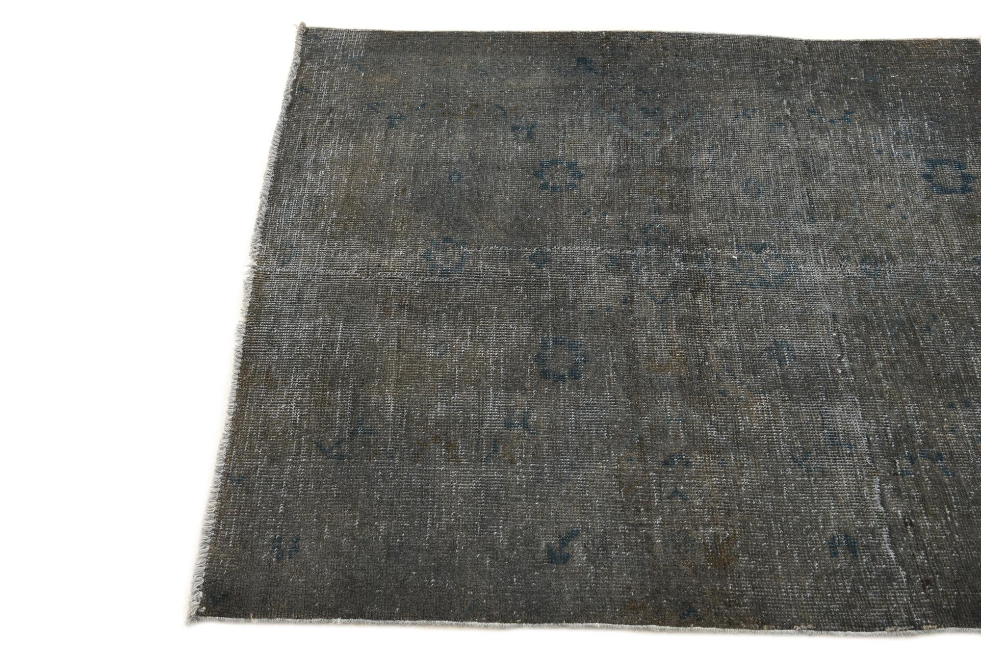 3' 4 x 3' 6 Hand Knotted Ultra Vintage Persian Wool Square Rug