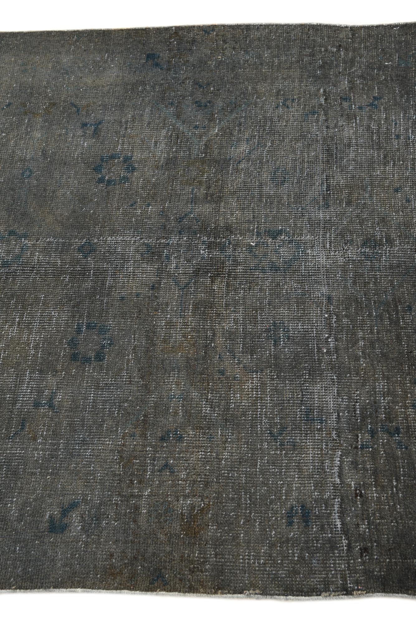 3' 4 x 3' 6 Hand Knotted Ultra Vintage Persian Wool Square Rug