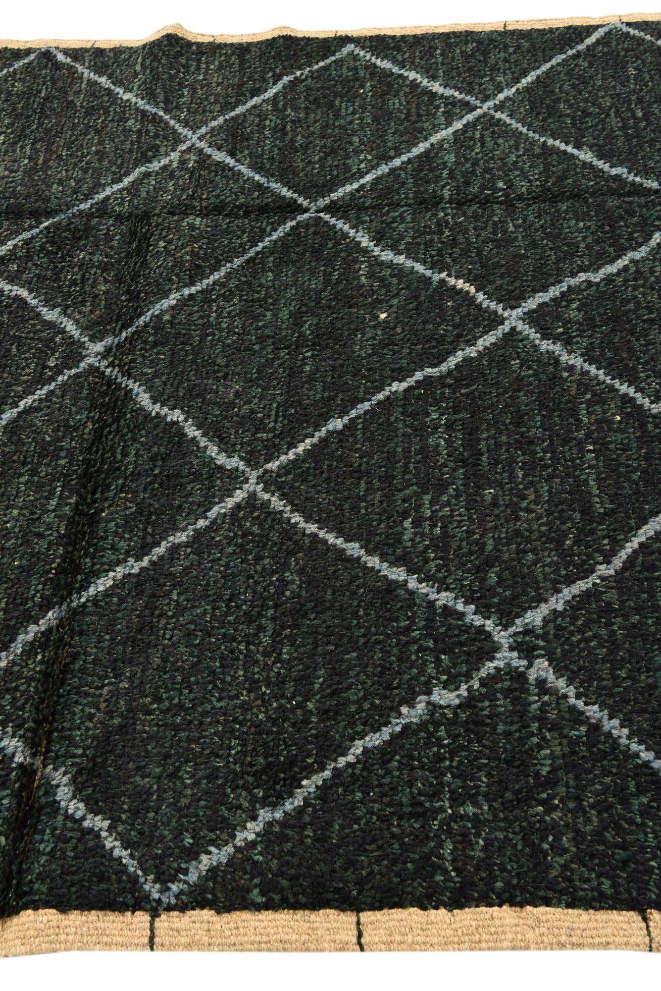 5' 5 x 8' 2 Hand Knotted Moroccan Wool Rug