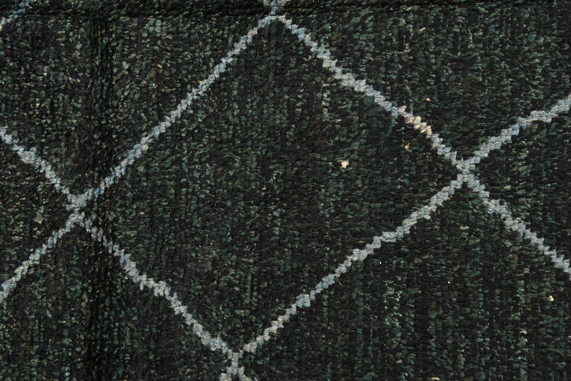 5' 5 x 8' 2 Hand Knotted Moroccan Wool Rug