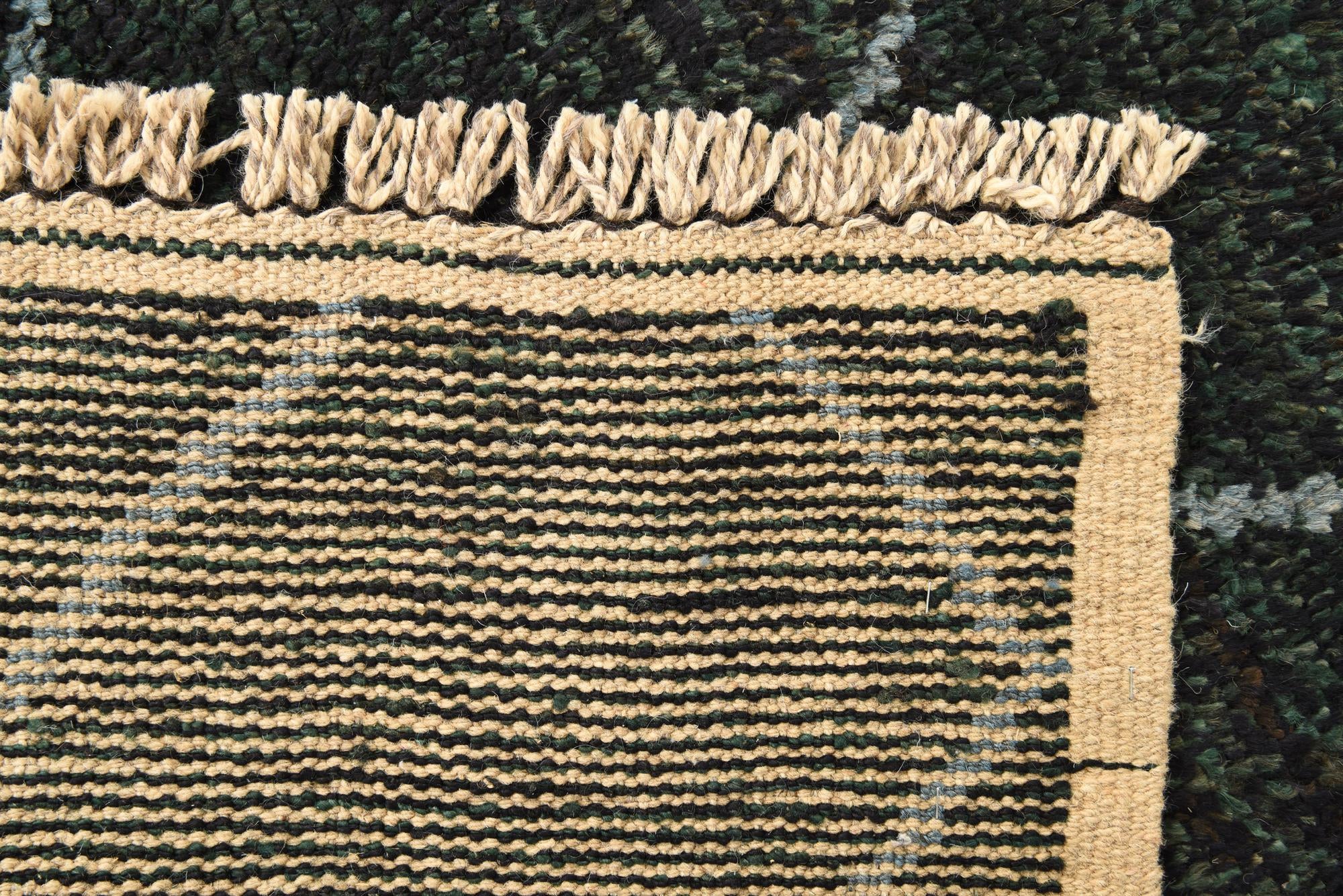 5' 5 x 8' 2 Hand Knotted Moroccan Wool Rug